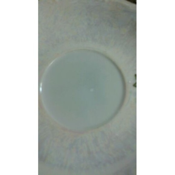 3 Legs Porcelain Lusterware Teacup &  Saucer Set, Pink Rose & Gold Trim Design - Picture 7 of 12